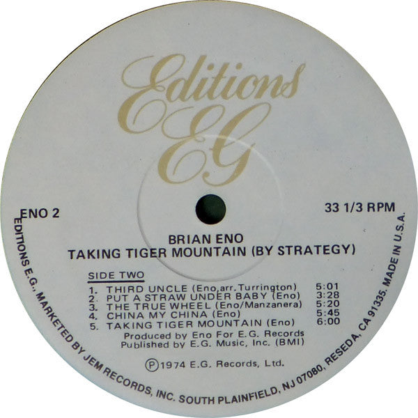 Eno* : Taking Tiger Mountain (By Strategy) (LP, Album, RE, Pri)