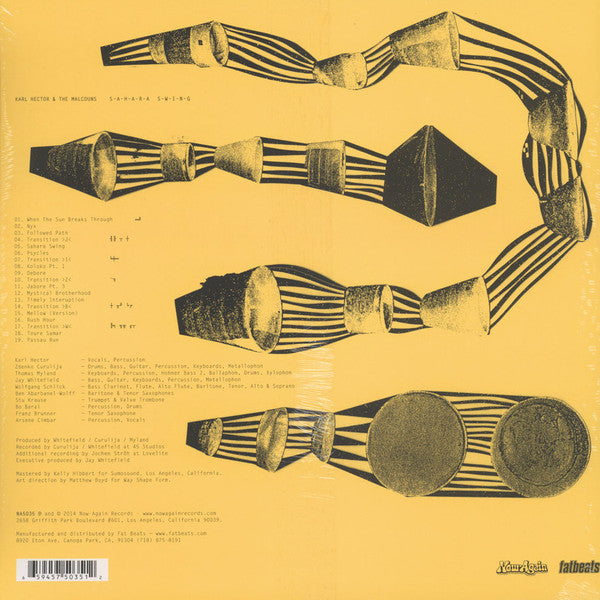 Karl Hector & The Malcouns : Sahara Swing (2xLP, Album, RP + 7")