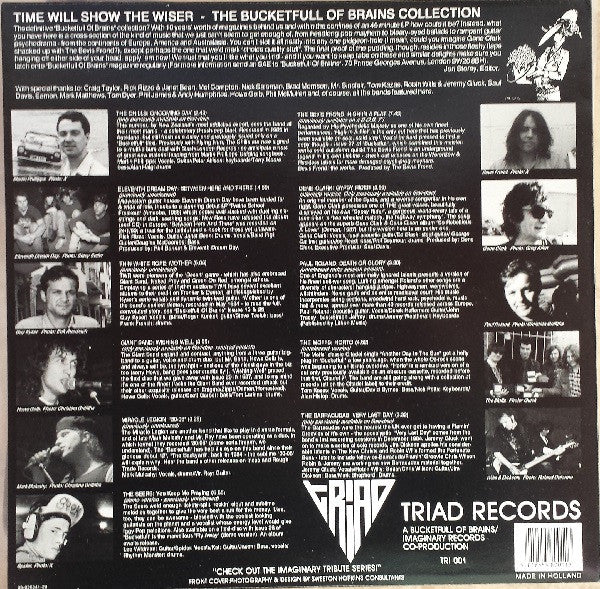 Various : Time Will Show The Wiser - The Bucketfull Of Brains Collection (LP, Comp)