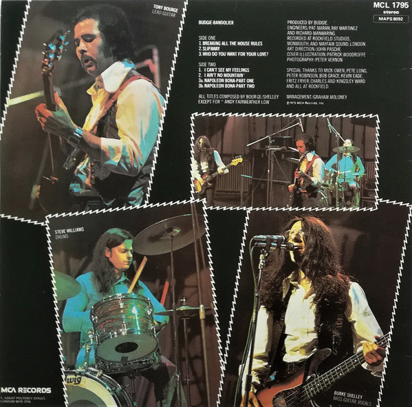 Budgie : Bandolier (LP, Album, RE)