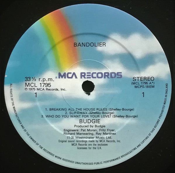 Budgie : Bandolier (LP, Album, RE)