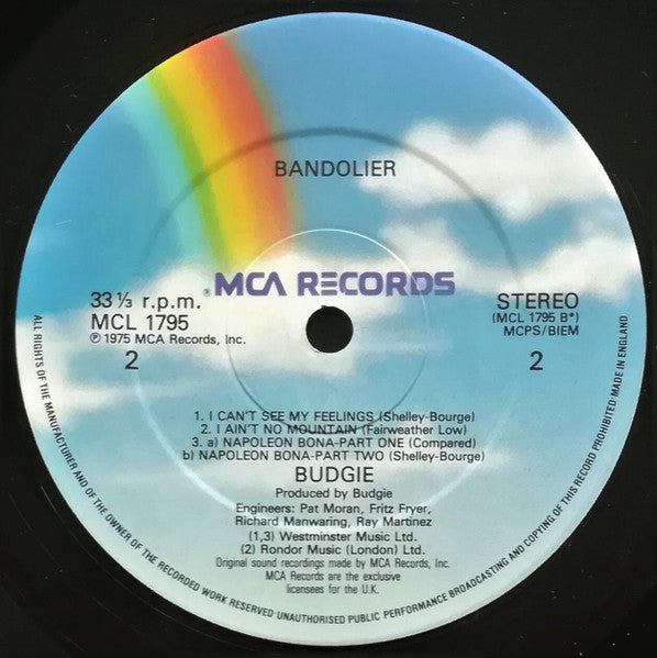 Budgie : Bandolier (LP, Album, RE)