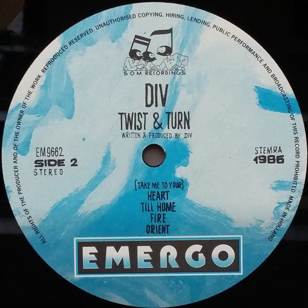 De Div : Twist & Turn (LP, Album)