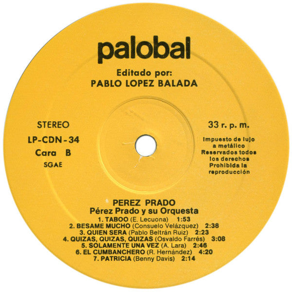Perez Prado And His Orchestra : Pérez Prado (Super Deluxe) (LP, Comp)