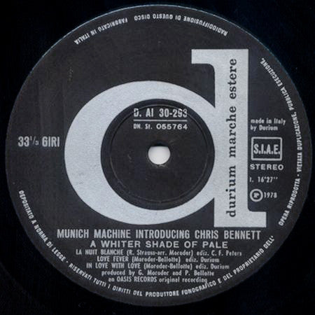 Munich Machine Introducing Chris Bennett : A Whiter Shade Of Pale (LP, Album)