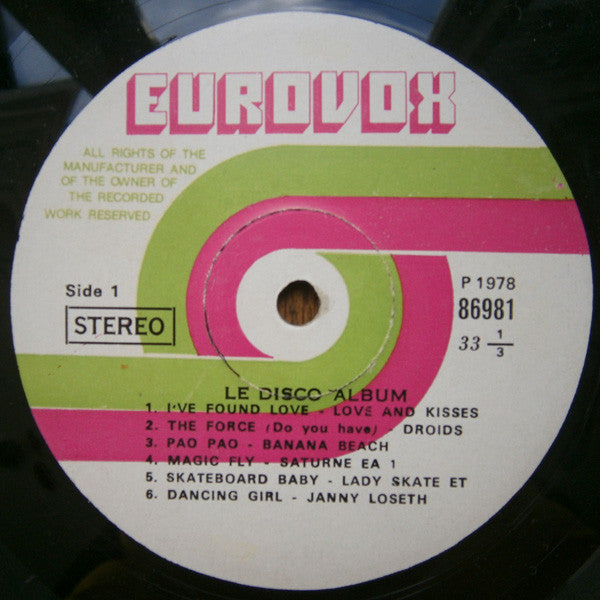 Various : Le Disco Album (LP, Comp, Mixed)