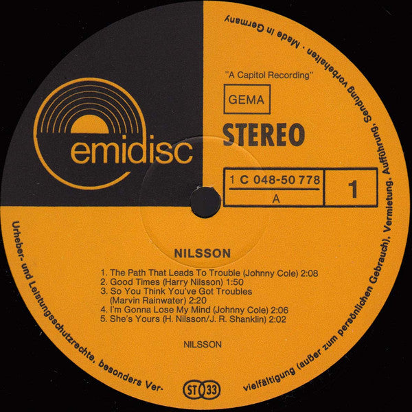 Harry Nilsson : Nilsson (LP, Comp)