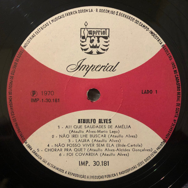 Ataulfo Alves : Ataulfo Alves (LP, Comp)