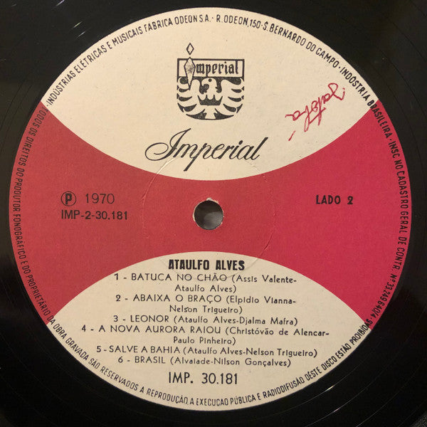 Ataulfo Alves : Ataulfo Alves (LP, Comp)