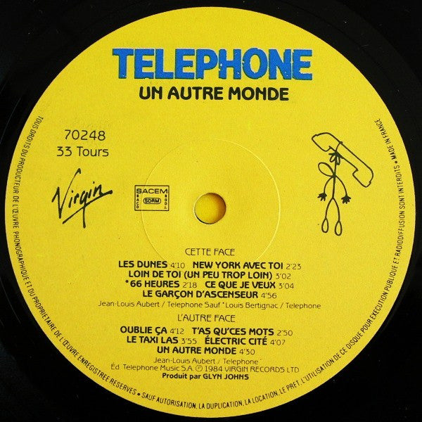 Telephone* : Un Autre Monde (LP, Album)