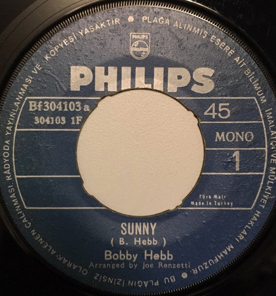 Bobby Hebb - Sunny / Bread (7", Single, Mono)