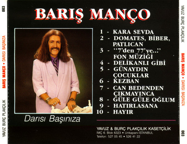 Barış Manço : Darısı Başınıza (CD, Album)
