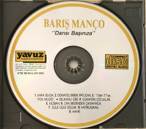 Barış Manço : Darısı Başınıza (CD, Album)