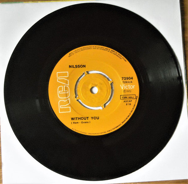 Harry Nilsson : Without You (7", Single)