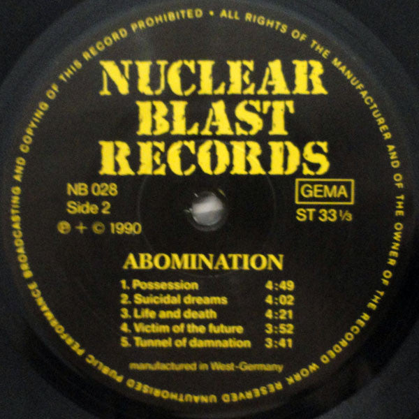 Abomination : Abomination (LP, Album)