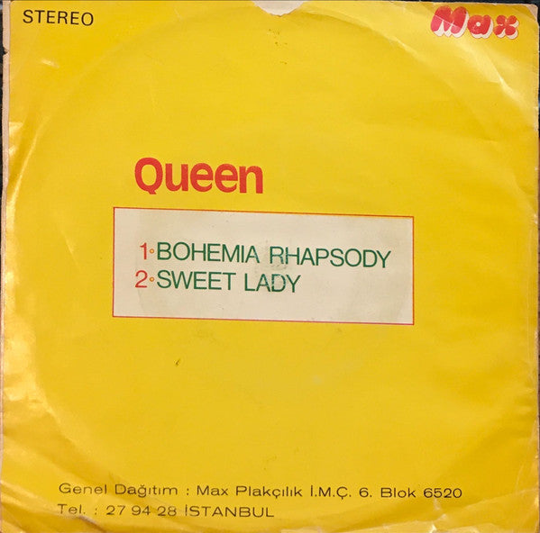 Queen : Bohemian Rhapsody / Sweet Lady (7", Single)