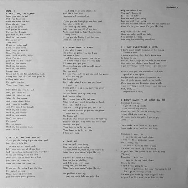 Sam & Dave : Hold On, I'm Comin' (LP, Album, RE)