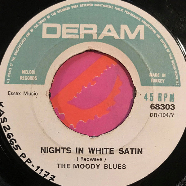 The Moody Blues : Nights In White Satin (7", Single)