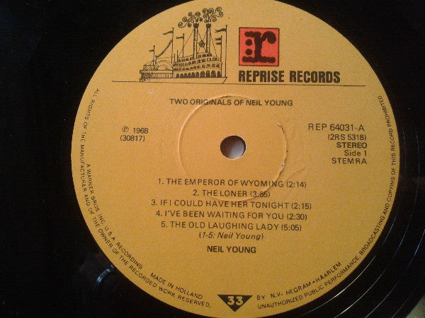 Neil Young : 2 Originals Of Neil Young (2xLP, Comp, Gat)