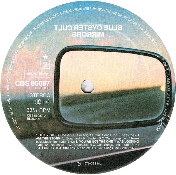 Blue Öyster Cult : Mirrors (LP, Album)