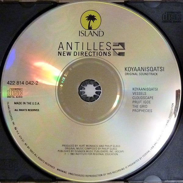 Philip Glass : Koyaanisqatsi (Life Out Of Balance) (Original Soundtrack Album From The Motion Picture) (CD, Album, RE)