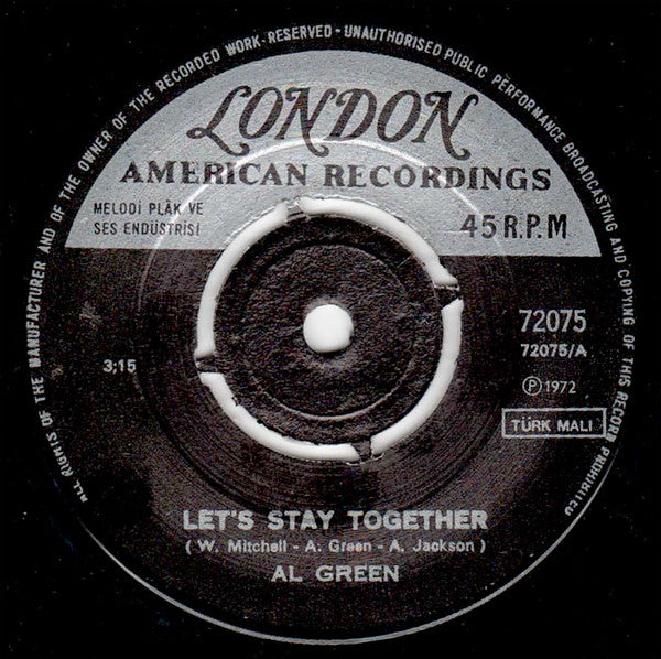 Al Green : Let's Stay Together (7", Single)