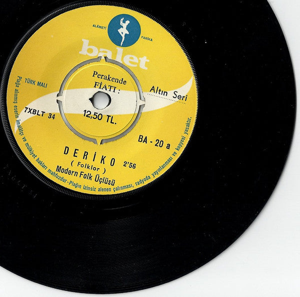 Modern Folk Üçlüsü :  Ali Paşa Ağıtı / Deriko (7", Single)