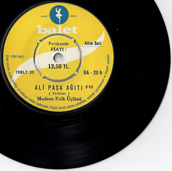 Modern Folk Üçlüsü :  Ali Paşa Ağıtı / Deriko (7", Single)