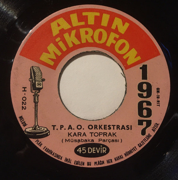 T.P.A.O. Batman Orkestrası : Kara Toprak / Ay Beyaz Deniz Mavi (7", Single, Mono)