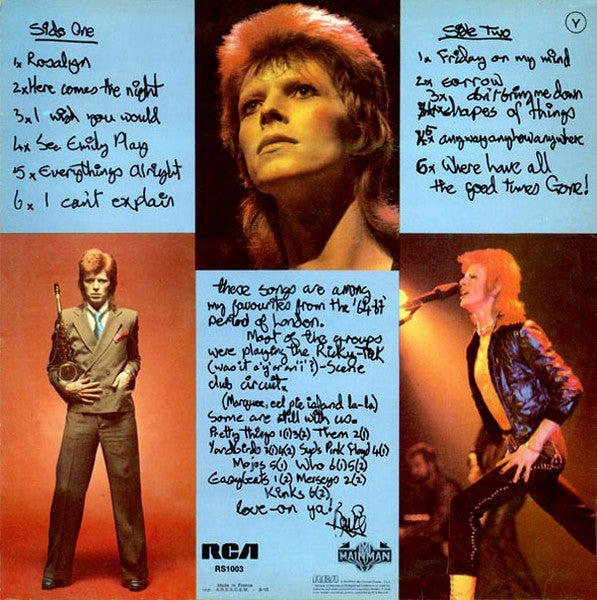 Bowie* : Pinups (LP, Album)