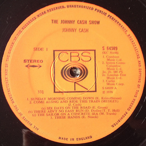 Johnny Cash : The Johnny Cash Show (LP, Album)