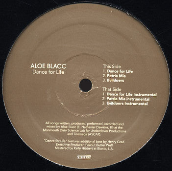 Aloe Blacc : Dance For Life (12")