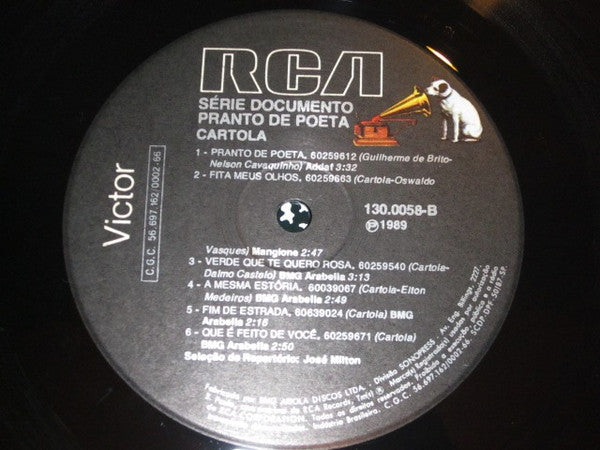 Cartola : Pranto de Poeta (LP, Comp)