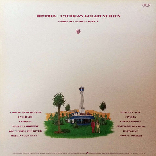 America (2) : History · America's Greatest Hits (LP, Comp)