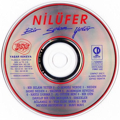 Nilüfer : Bir Selam Yeter (CD, Album, RE)