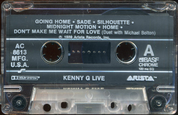 Kenny G (2) : Live (Cass, Album)