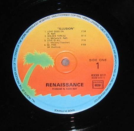 Renaissance (4) : Illusion (LP, Album, RE, RP, Sun)
