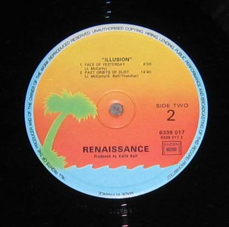 Renaissance (4) : Illusion (LP, Album, RE, RP, Sun)