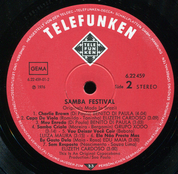 Various : Samba Festival (Originals Made In Brazil) (LP, Comp)