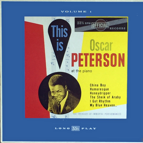 Oscar Peterson : This Is Oscar Peterson At The Piano Volume 1 (LP, Comp)
