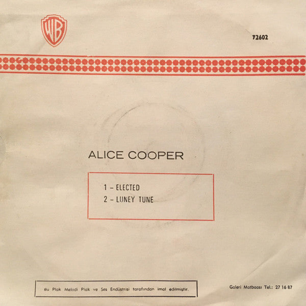 Alice Cooper : Elected! (7", Single)
