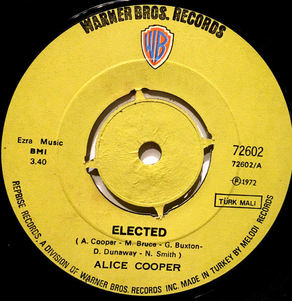Alice Cooper : Elected! (7", Single)