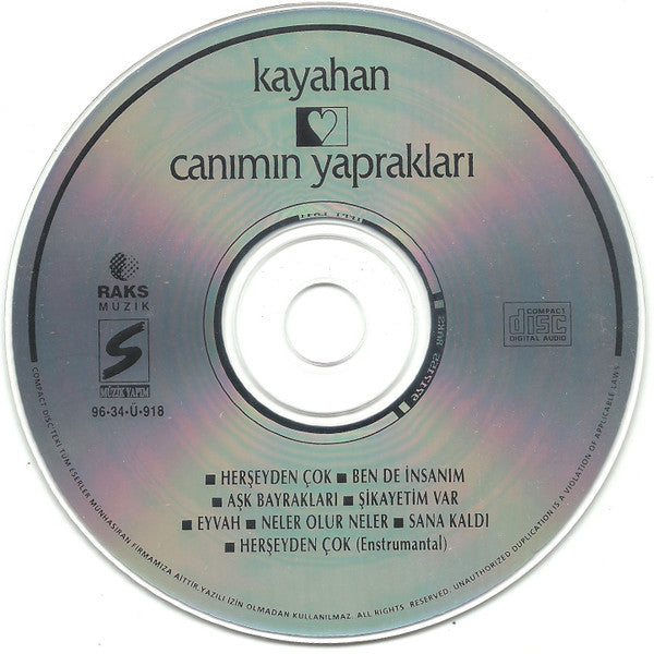 Kayahan : Canımın Yaprakları (CD, Album)