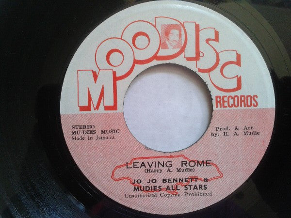 Jo Jo Bennett & Mudies All Stars - Leaving Rome / Sweet V (7", Ins)