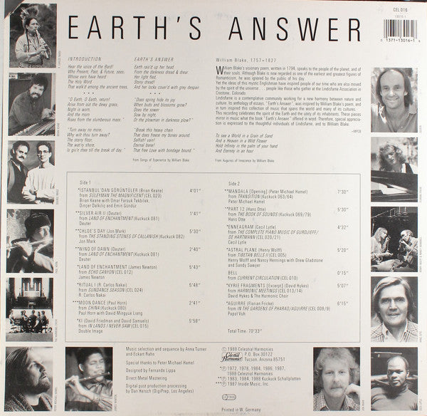 Various : Earth's Answer (LP, Comp)