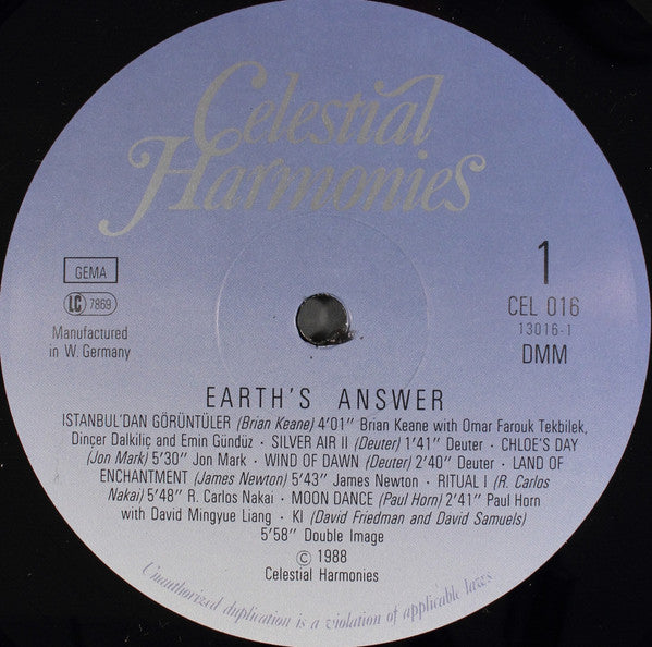 Various : Earth's Answer (LP, Comp)