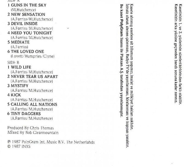 INXS : Kick (Cass, Album)