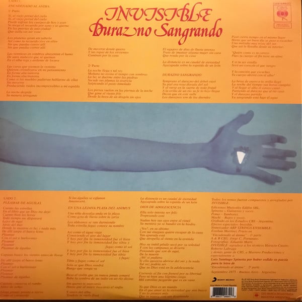 Invisible (9) : Durazno Sangrando (LP, Album, RE, Gat)