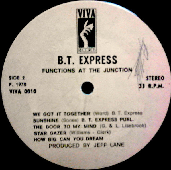 B.T. Express : Function At The Junction (LP, Album)