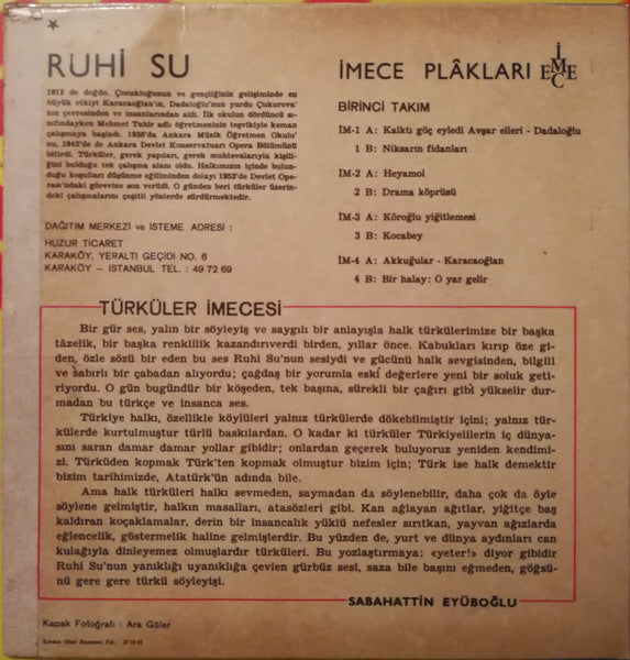 Ruhi Su : Köroğlu Yiğitlemesi / Kocabey (7", Single)